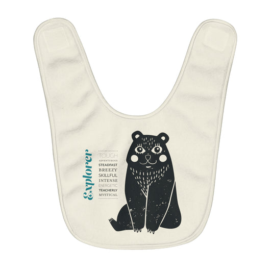 Explorer - Fleece Baby Bib